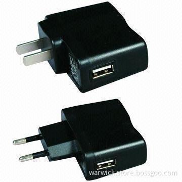 eGo electronic cigarette wall charger with input voltage of 110-240V and output of 5V, 500mah